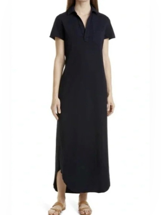Frank & Eileen Dresses & Skirts - Frank & Eileen Emma Popover Henley Maxi Dress Medium Black Cotton minimalist